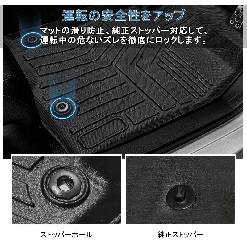 カー用品 3D フロアマット スバルフォレスターSK系 フロント&リアSET H30/07～/防水 防滴 破水 疏水 掃除 洗車 防水性 耐汚れ 耐摩擦 難燃_画像5