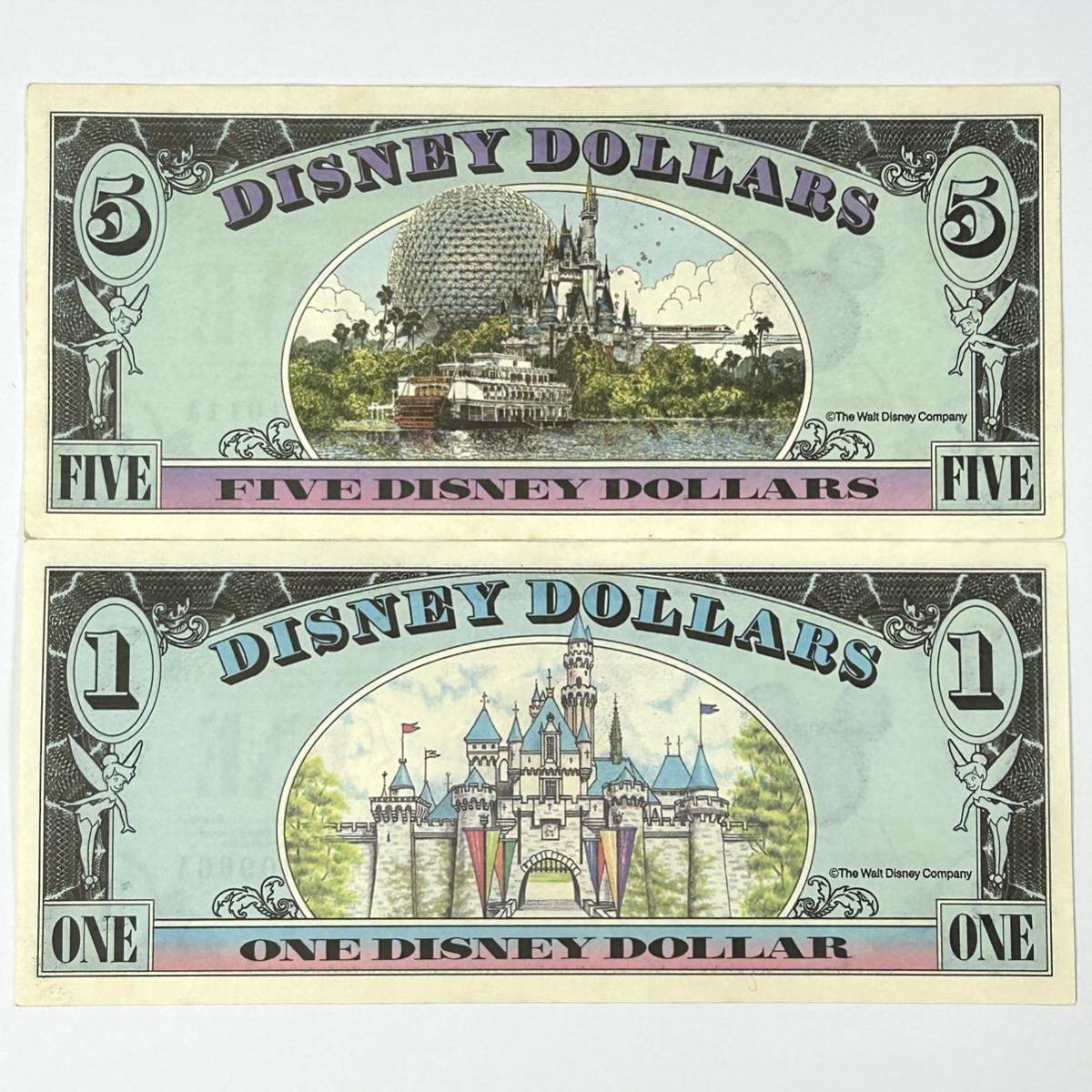 ディズニーダラー紙幣 10ドル1990年になってます。