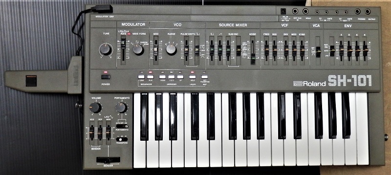 送無・即有】Roland SH-101 アナログシンセサイザー 40年前に発売され