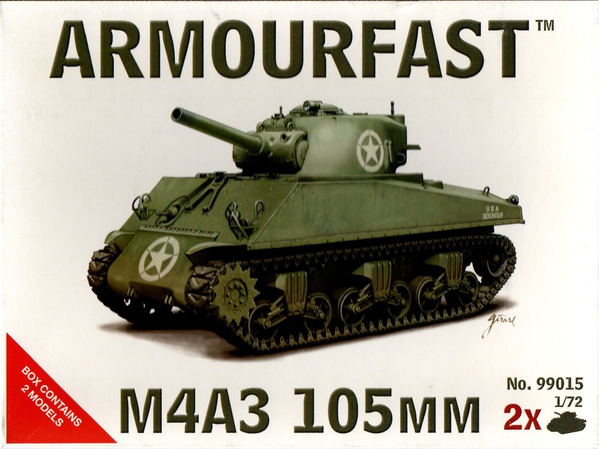 M4A3 105MM 1/72 armor - fast 