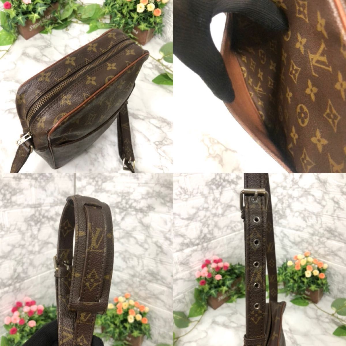 美品☆LOUIS VUITTON ルイヴィトン 旧ダヌーブ ショルダーバッグ 斜め