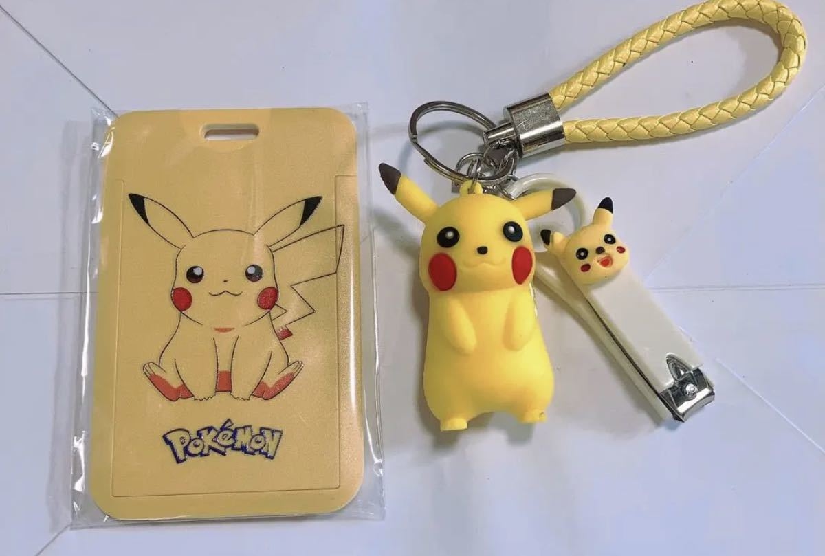  Pikachu character pass case company member proof ID card holder 