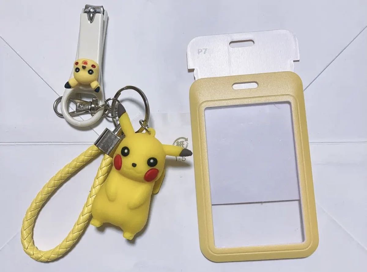  Pikachu character pass case company member proof ID card holder 