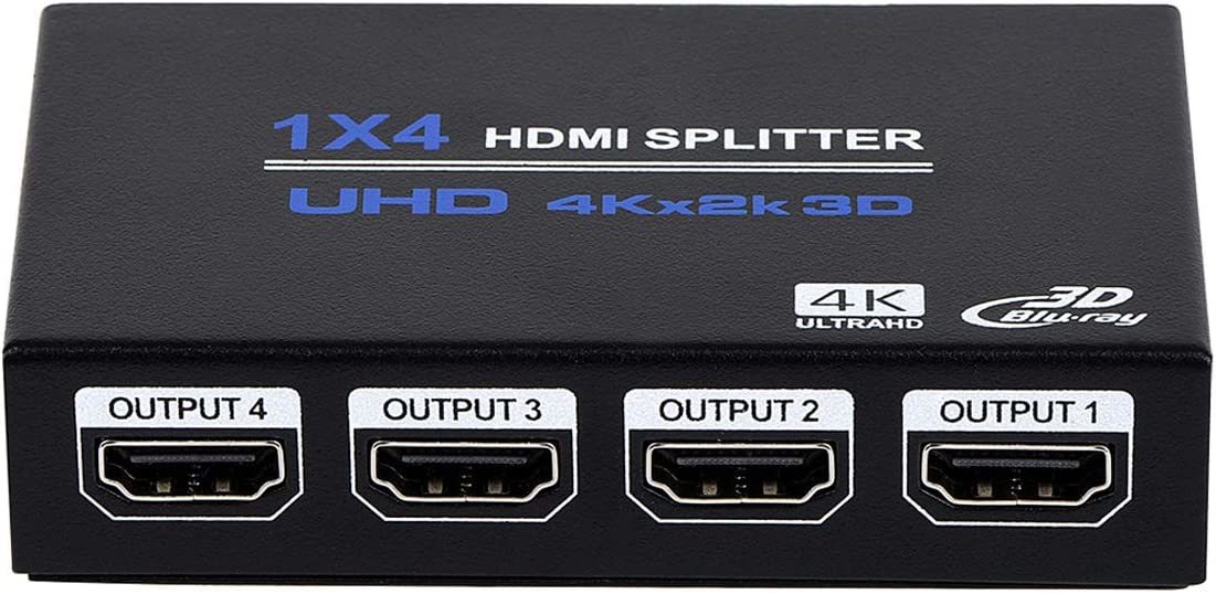 HDMI 分配器 1X4 1x4 HDMIスプリッター HDMI 分配器 1 入力 4 出力 HDMIスプリッターオーディオビデオ_画像1
