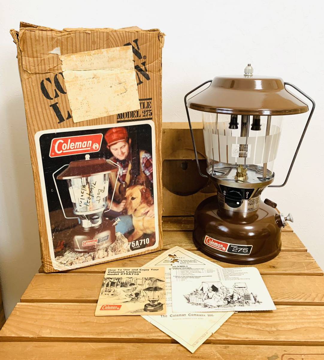 ☆極上美品☆コールマン Coleman 275A ランタン 1981年3月 元箱&取説付