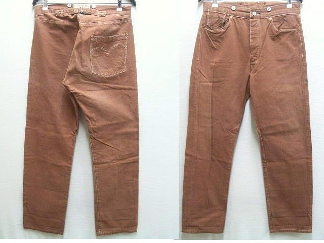 ◇即決[W36]LVC 1873-1410 バレンシア USA製 ブラウン ダック地 尾錠 アメリカ製 LEVI’S VINTAGE CLOTHING ビンテージ復刻 パンツ■2032_画像1