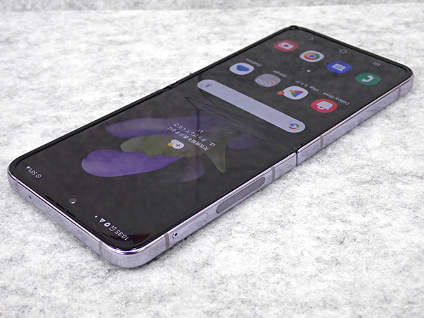 良品】SIMフリー 楽天モバイル Galaxy Z Flip4 8GB 128GB ボラパープル