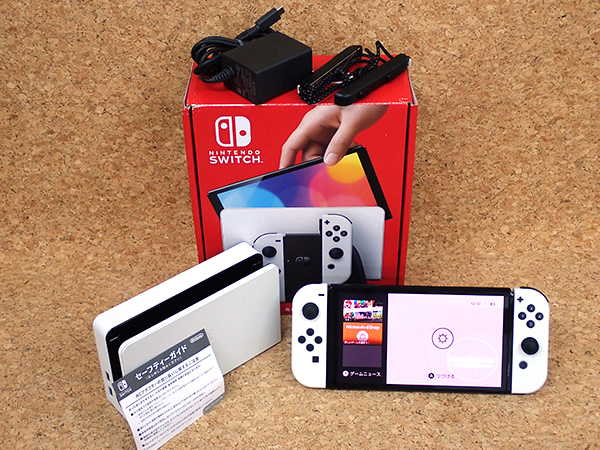 【】任天堂 Nintendo Switch 有機ELモデル Joy-Con ホワイト HEG-S-KAAAA 本体(NEA682-1)