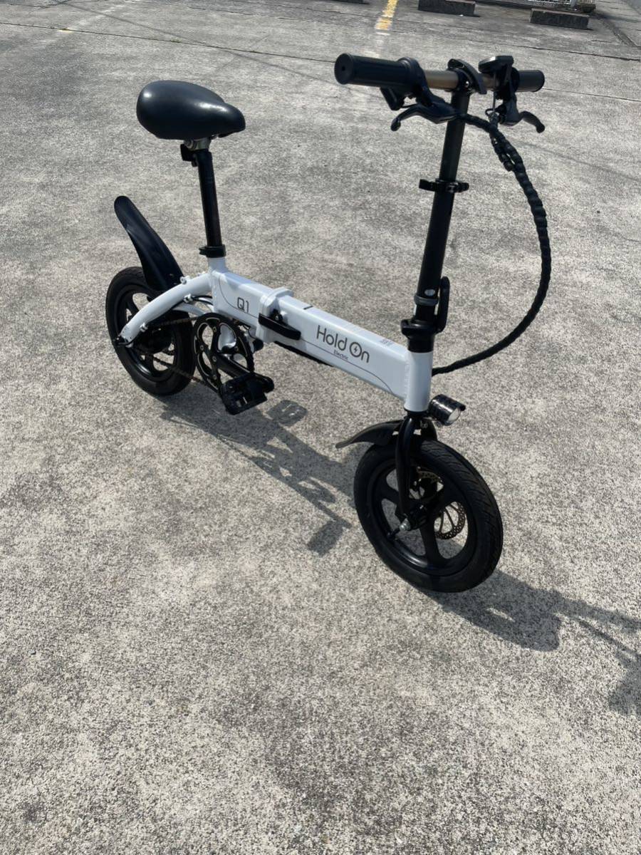 Hold On Q1 電動アシスト自転車 ホワイト e-BIKE 電動自転車 Hold On Q1 電動アシスト自転車 ホワイト e-BIKE 電動自転車