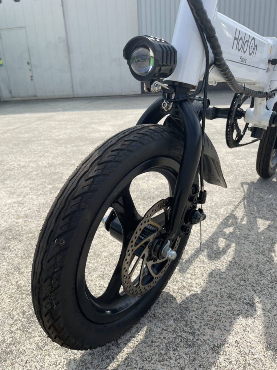 Hold On Q1 電動アシスト自転車 ホワイト e-BIKE 電動自転車 Hold On Q1 電動アシスト自転車 ホワイト e-BIKE 電動自転車