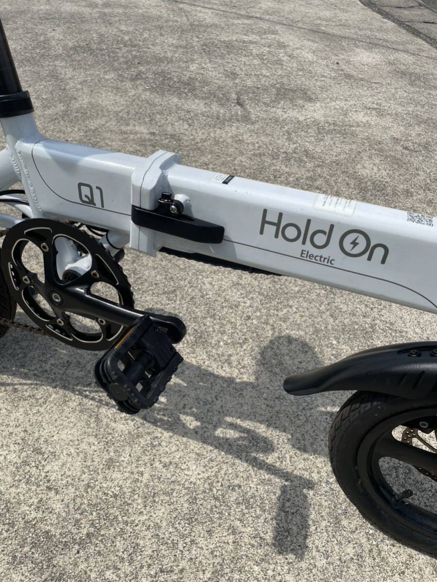 Hold On Q1 電動アシスト自転車 ホワイト e-BIKE 電動自転車 Hold On Q1 電動アシスト自転車 ホワイト e-BIKE 電動自転車