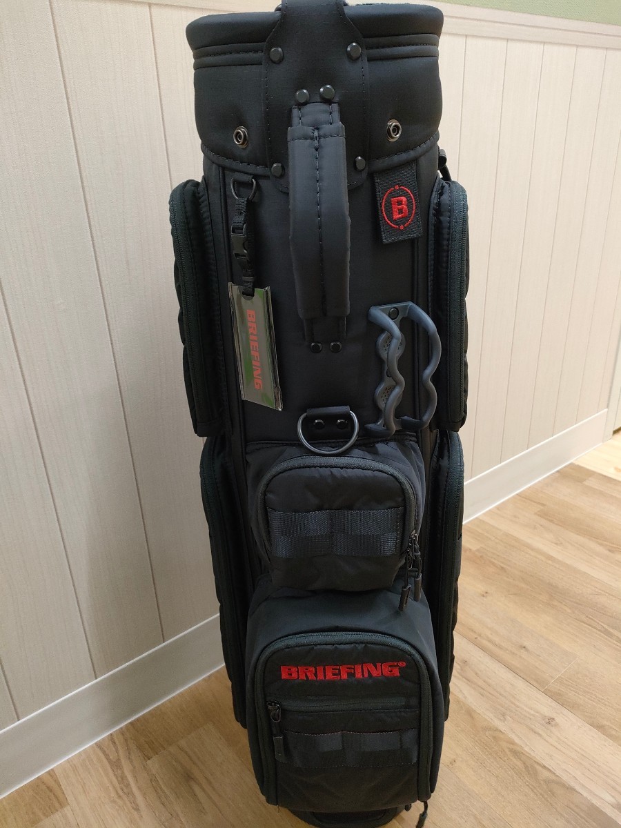 新品!!BRIEFING ブリーフィング キャディバッグ CR-6ブラック黒色