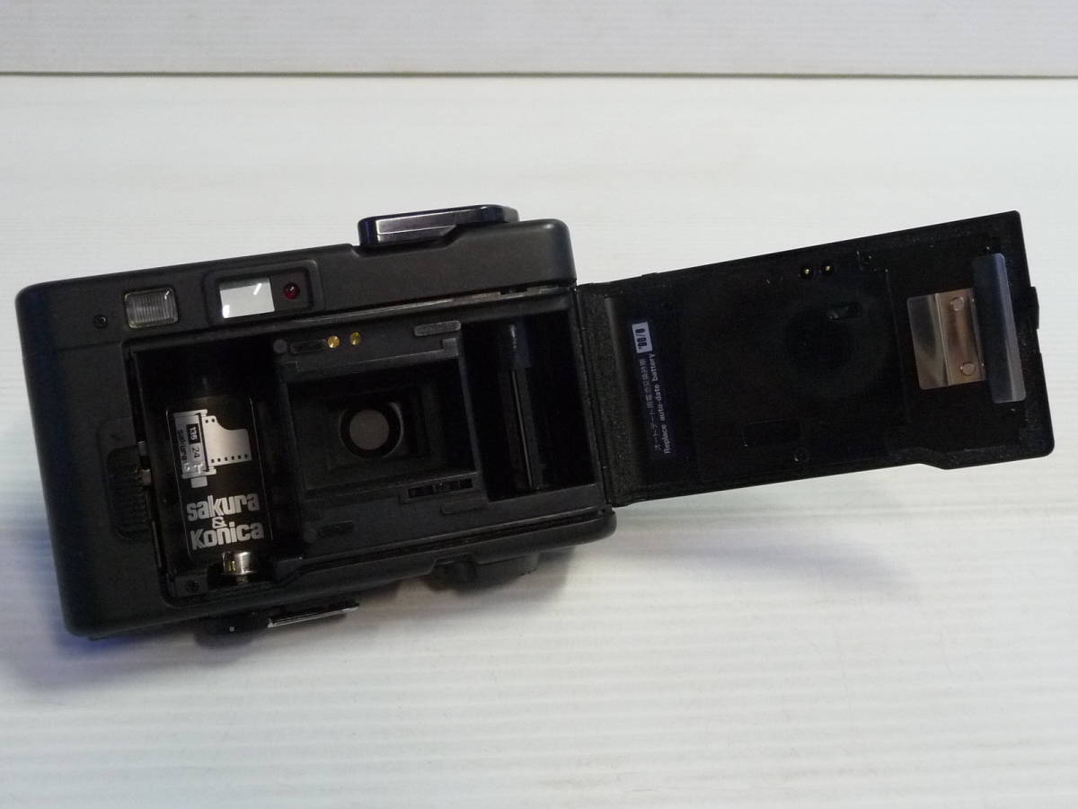 美品 コニカ Konica EFJ AUTO DATE konica HEXANON 36mm F4 フィルムカメラ 単三電池式_画像7