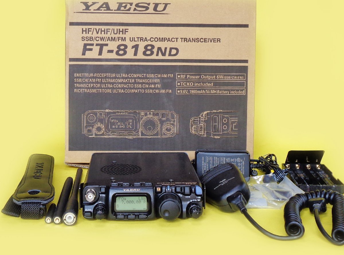YAESU《新スプリアス》HF/50/144/430MHz FT-818ND YAESU《新スプリアス》HF/50/144/430MHz FT-818ND