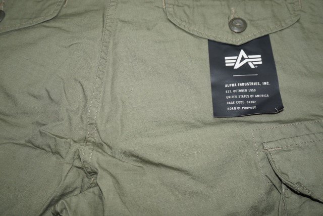 アルファインダストリーズ ショートパンツ カーゴパンツ カーキ メンズ TB2042-003 夏物 Alpha Industries 短パン ショーツ 表記サイズM_画像3