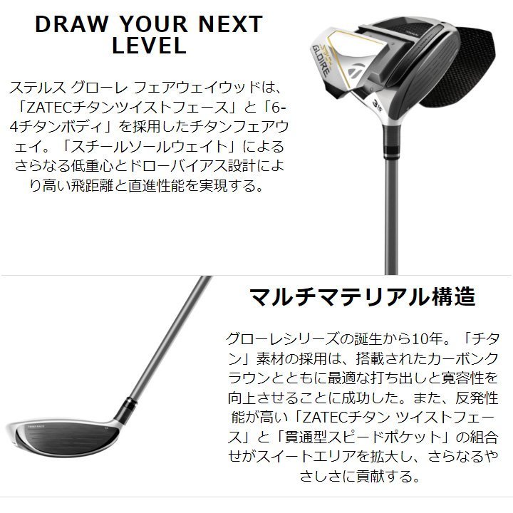 新品☆テーラーメイド☆ステルス グローレ フェアウェイ☆STEALTH