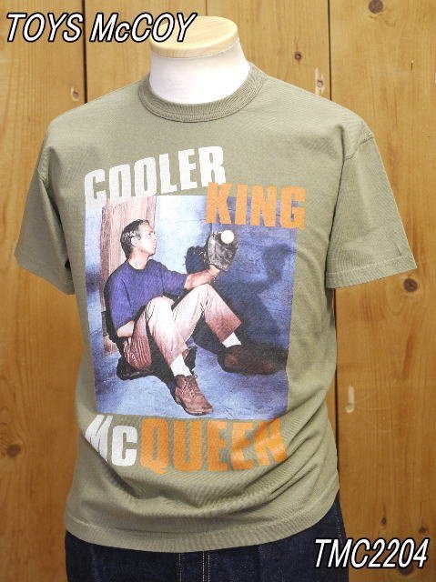 新品 トイズマッコイ スティーブマックイーンTシャツ COOLER KING XL オリーブ TMC2204 toysmccoy