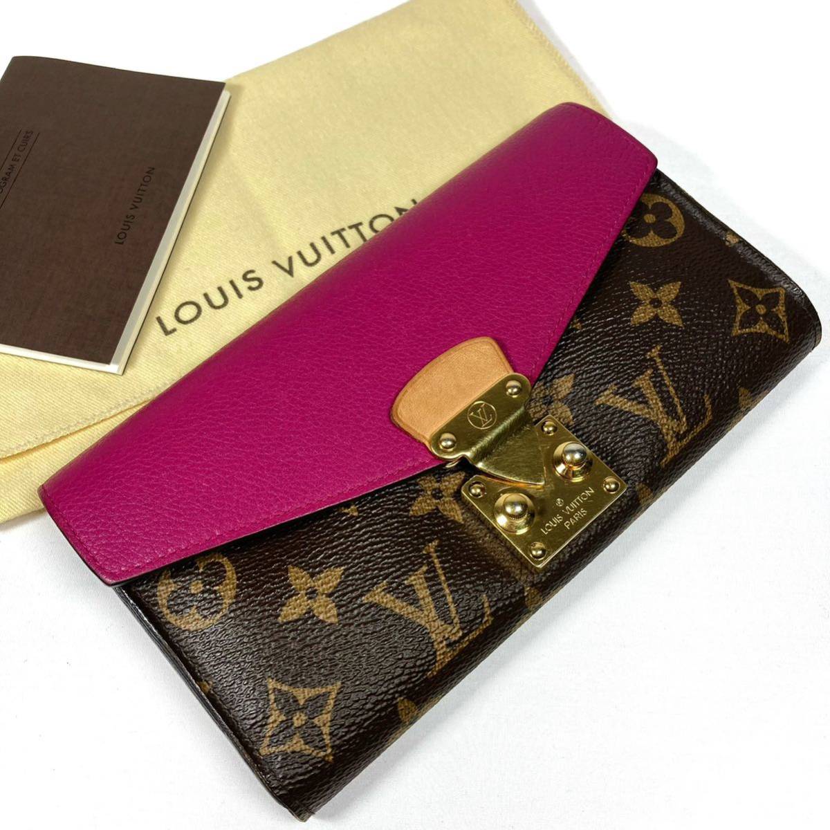 極美品LOUIS VUITTON ルイヴィトンモノグラム長財布ノワール