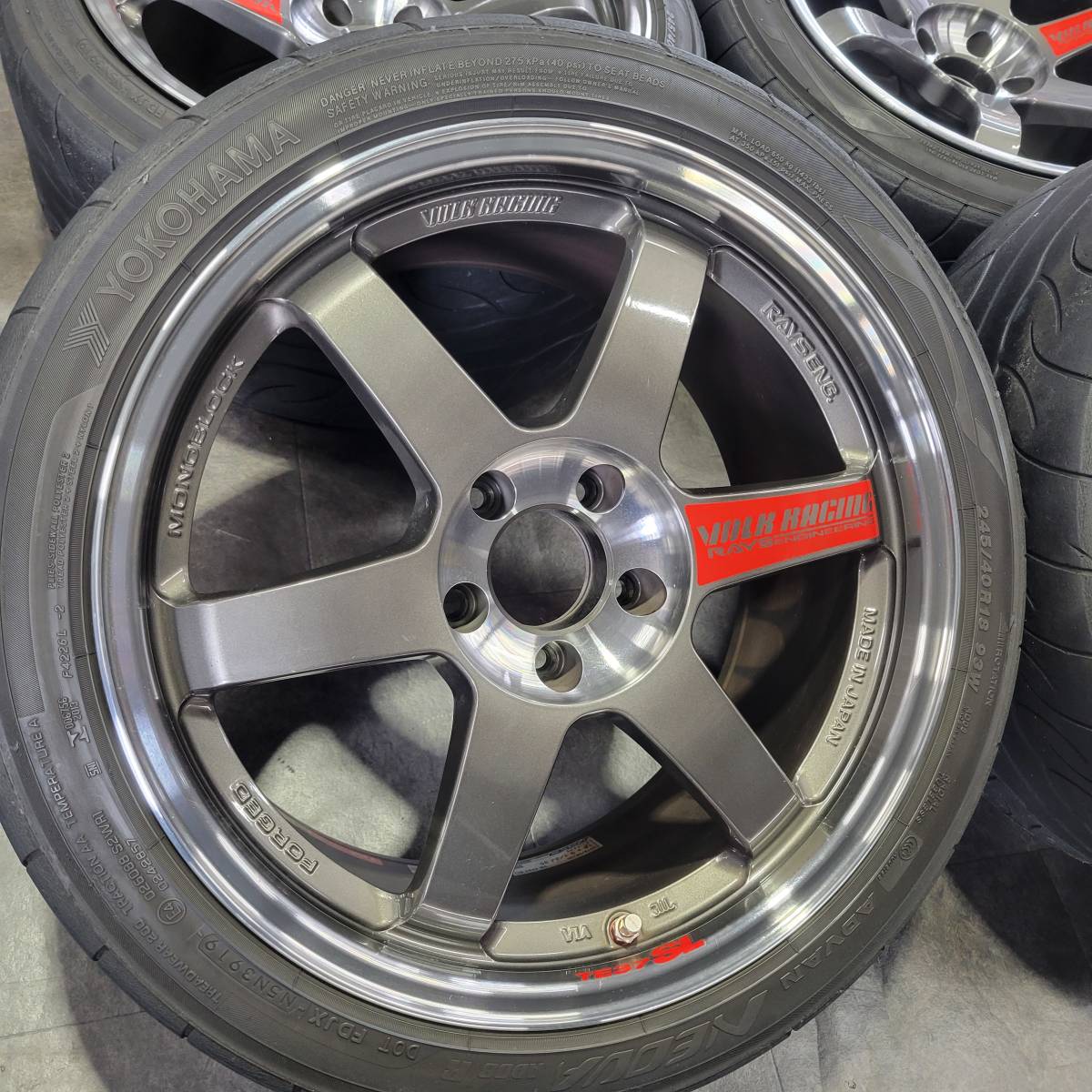 レイズ TE37SL 10.5J/9.5J ネオバ 4本SET BNR32/BCNR33/BNR34/GTR/S14/S15/JZX/スカイライン/シルビア/スープラ/R34/R33/R32/RAYS PCD114.3_画像2