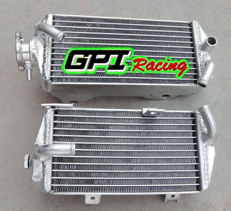 GPI L&R CRF250R 2014 15 アルミ製 強化ラジエーター マフラー チャンバー ミラー ステップ カウル シート_画像3