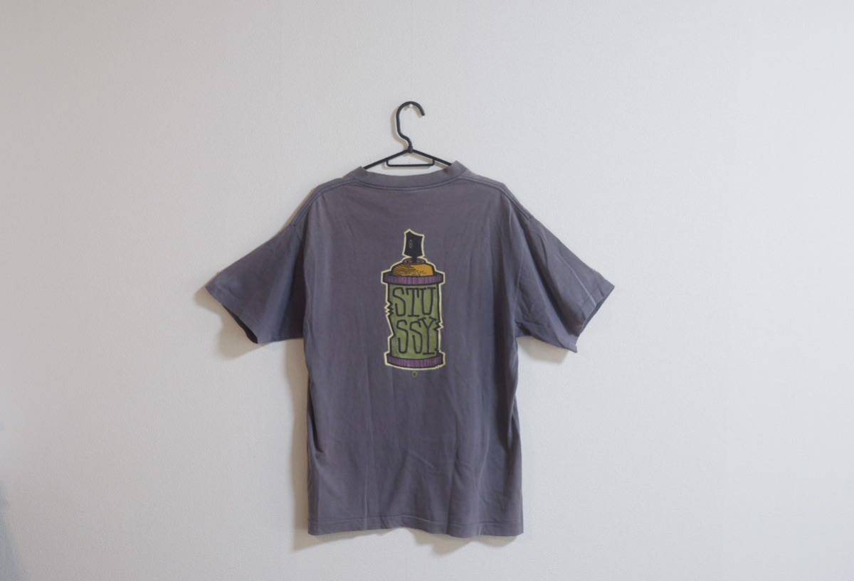 old stussy 80s スプレー缶 黒タグ 半袖Tシャツ . .Yahoo Japan