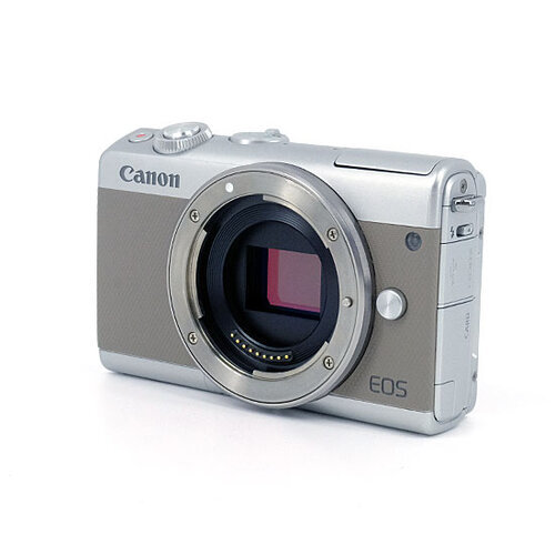 中古】Canon製 ミラーレス一眼カメラ EOS M100 ボディ グレー 液晶画面