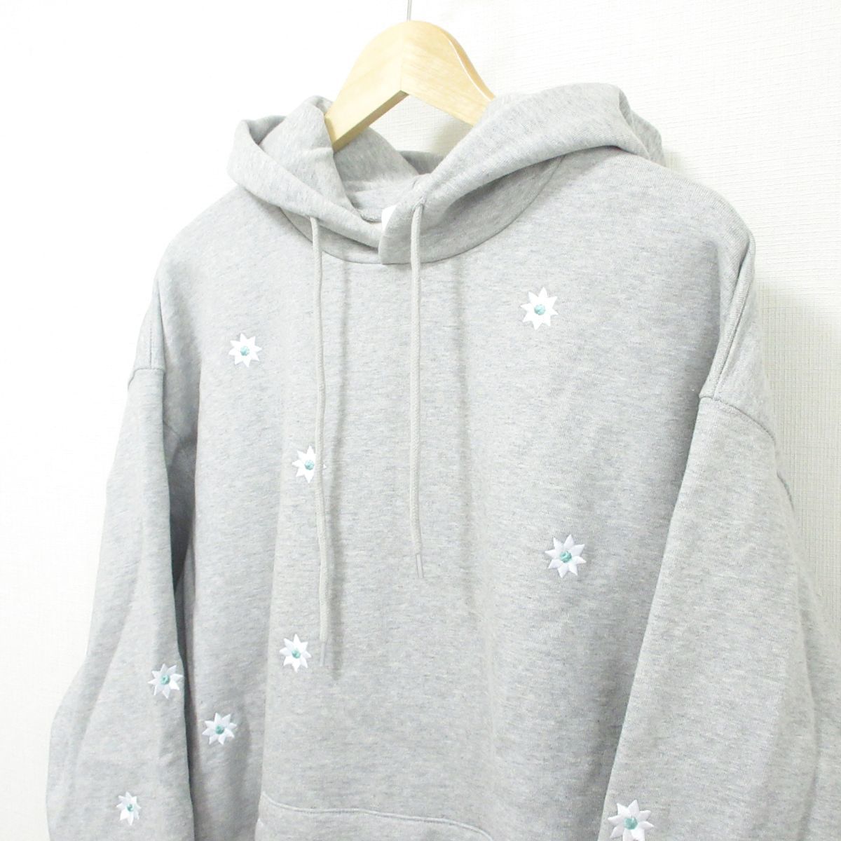 送料無料/新品】 美品 22AW 502 グレー XL パーカー プルオーバー 裏