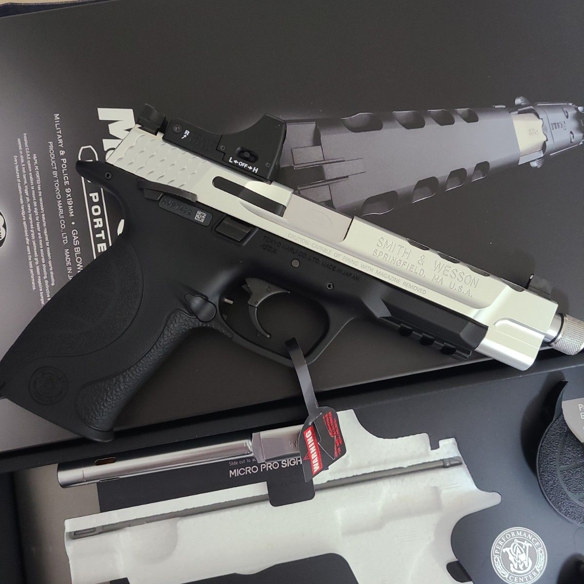超美品 東京マルイ アルミスライド m&p9l エアガン 井上たきな 超美品 東京マルイ アルミスライド m&p9l エアガン 井上たきな