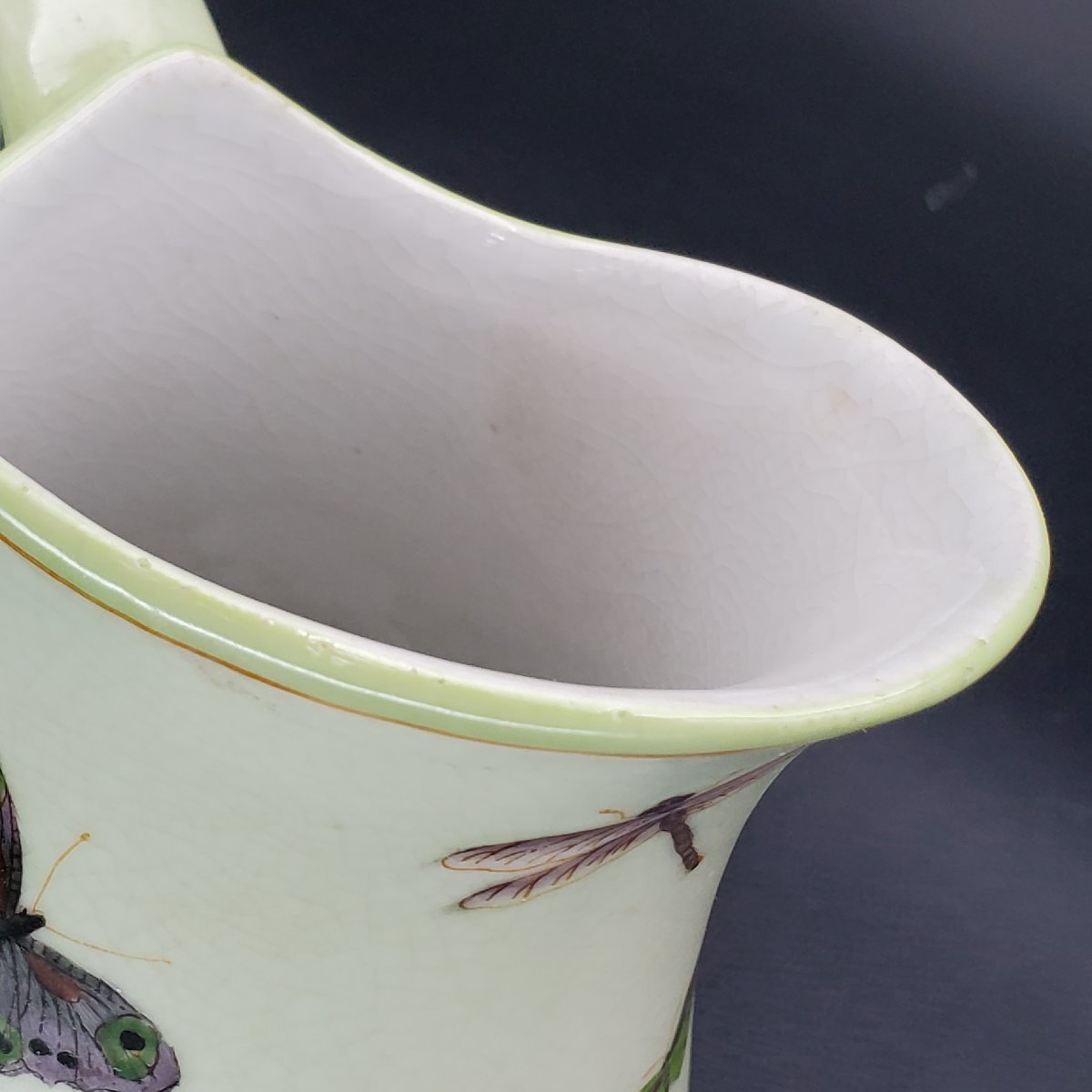 [. магазин ]G&C Дания производства насекомое рисунок вода питчер кувшин ваза украшение 18. античный коллекция интерьер 