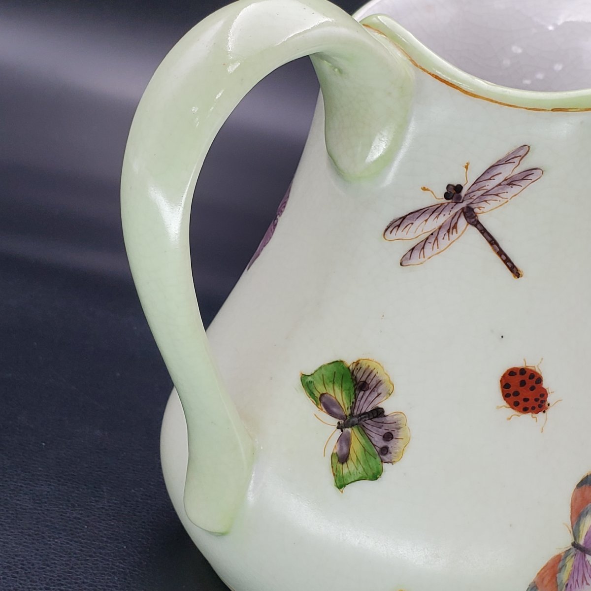 [. магазин ]G&C Дания производства насекомое рисунок вода питчер кувшин ваза украшение 18. античный коллекция интерьер 