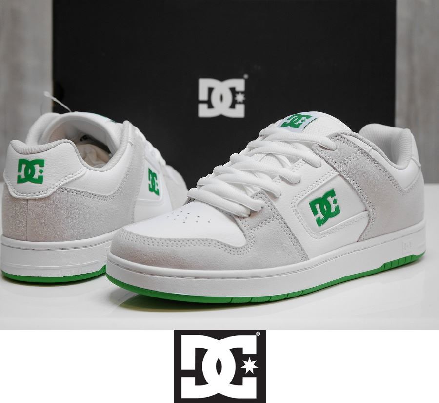 【新品】正規品 DC SHOES MANTECA 4 - 25.0 WHITE/GREY/GREEN(XWSG) スニーカー