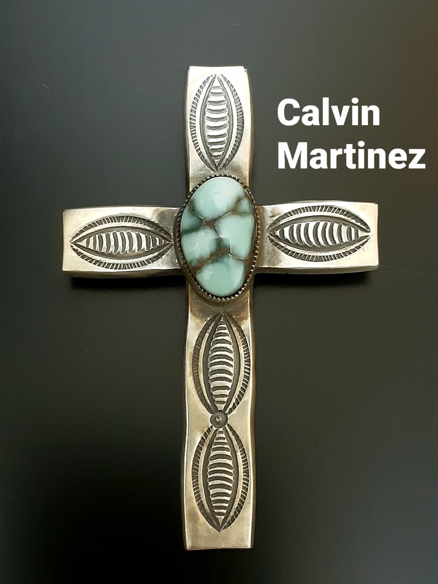 大クロス Calvin Martinez カルビンマルチネス ダメイル ターコイズ