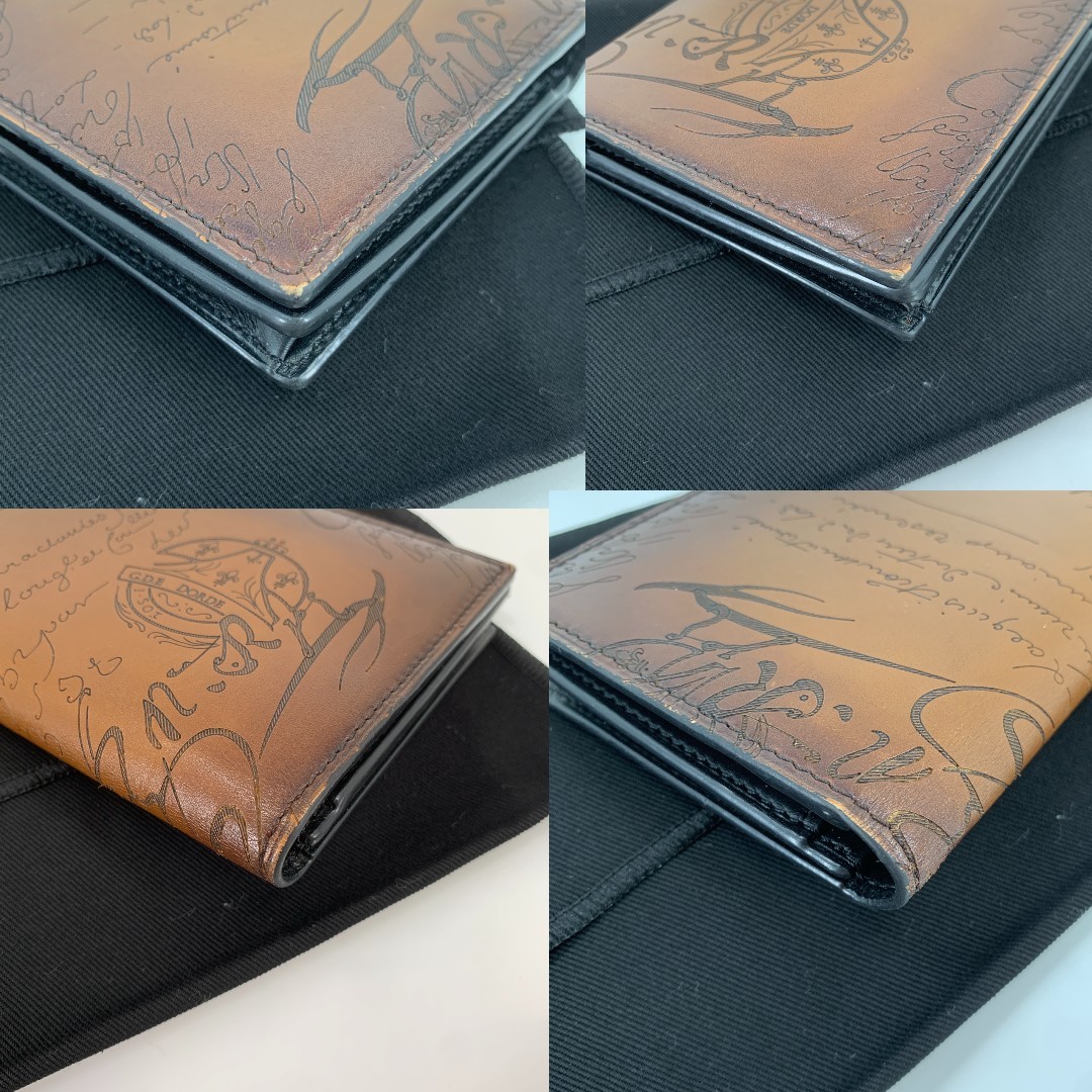 超極美品】ベルルッティ定価17万幻のパティーヌ長財布*EU製