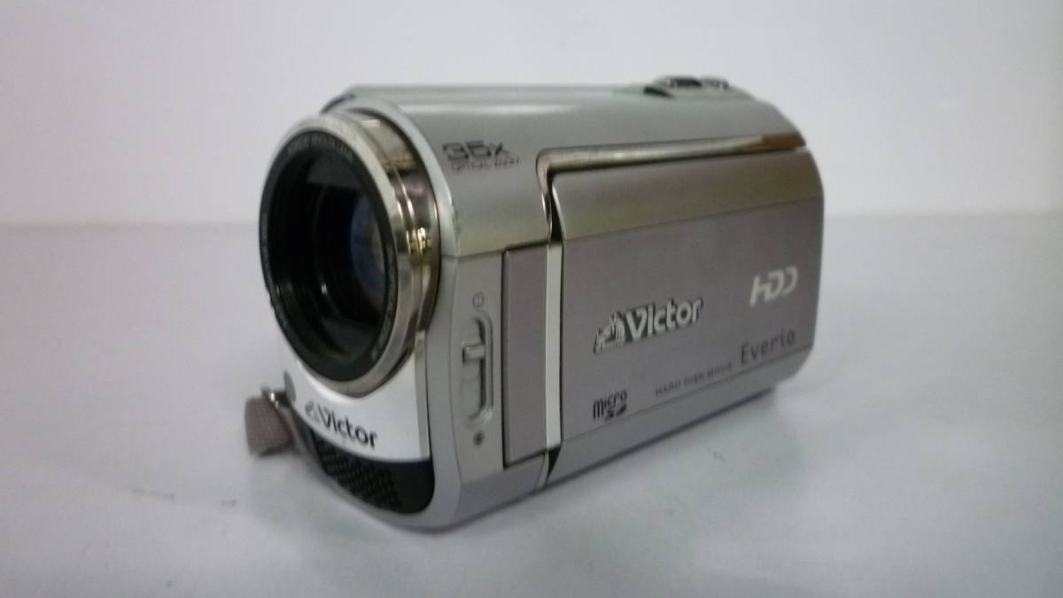 50412-3　ジャンク　Victor　GZ-MG220　HDD　Everio　+ マイクロSD　　ビデオカメラ　　ビクター_画像2