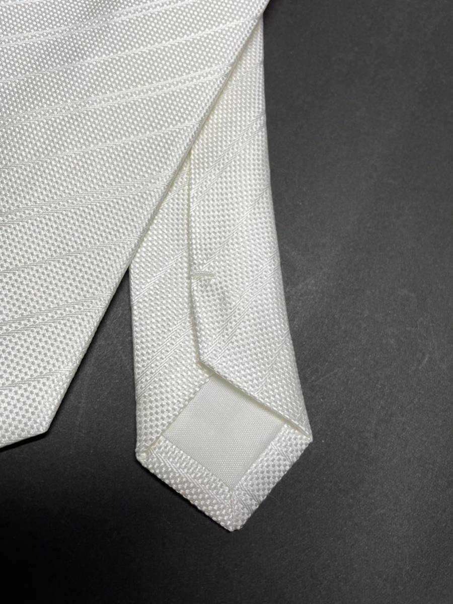 新品 白ネクタイ シルク 安心の日本製 高級 502
