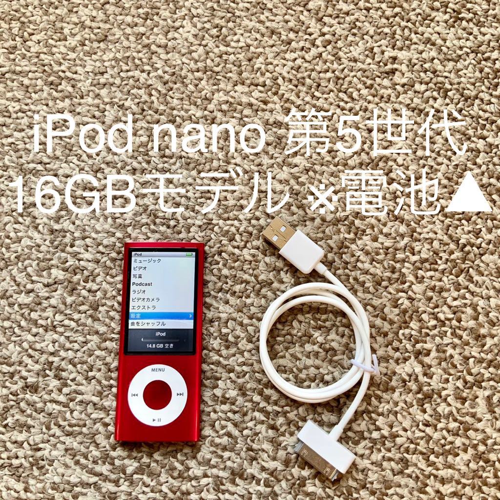 送料無料】iPod nano 第5世代 16GB A1320 Apple アップル アイポッド