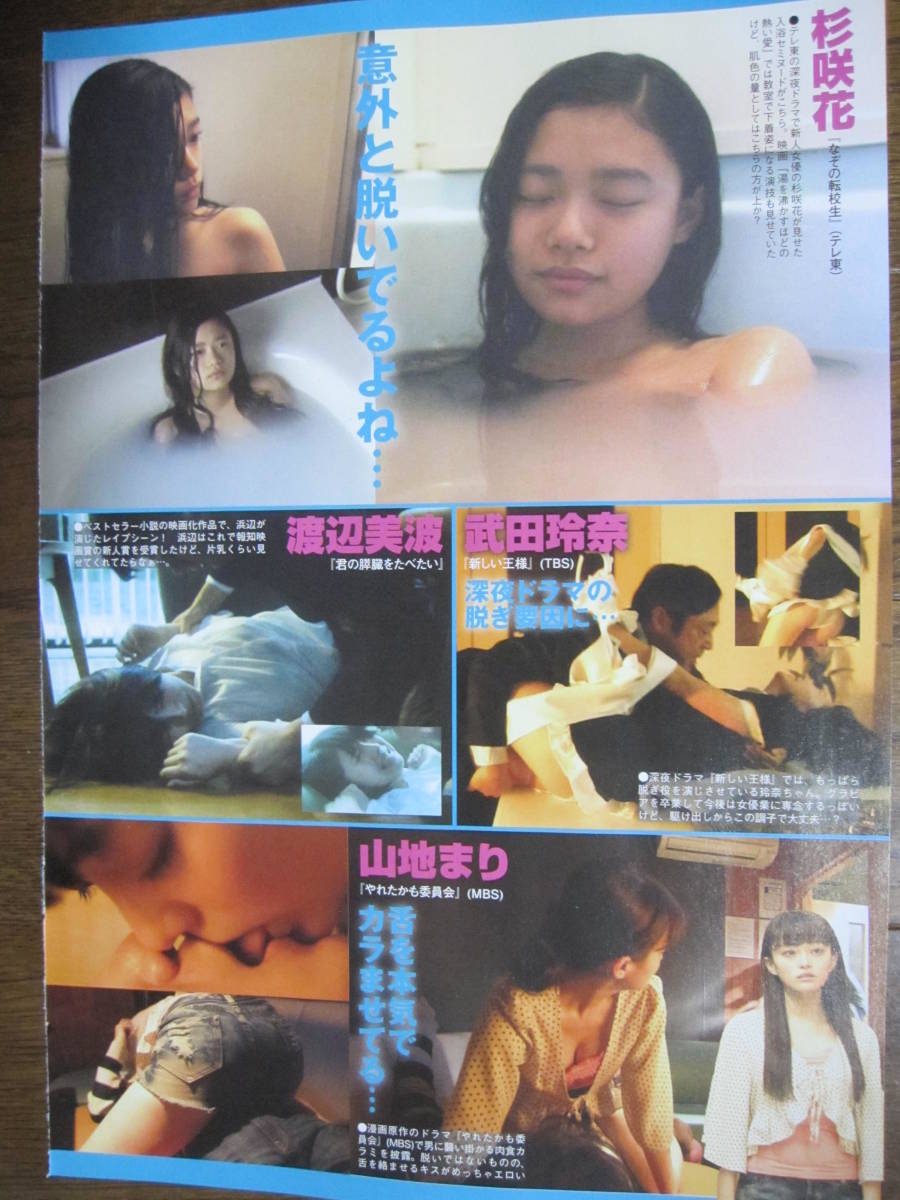 ドラマレイプ Bibian 比比昂 - 切り抜き (302a-1)青山ひかる永野芽郁トリンドル玲奈杉咲花武田玲奈浜辺美波山地まり池田エライザ朝倉あき小芝風花 - Bibian 比比昂 日本代標