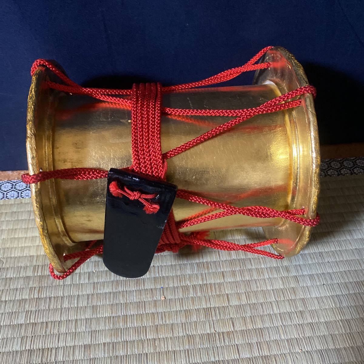 日本舞踊 小道具 越後獅子 太鼓 金鞨鼓 金かっこ きんかっこ 19.5cm