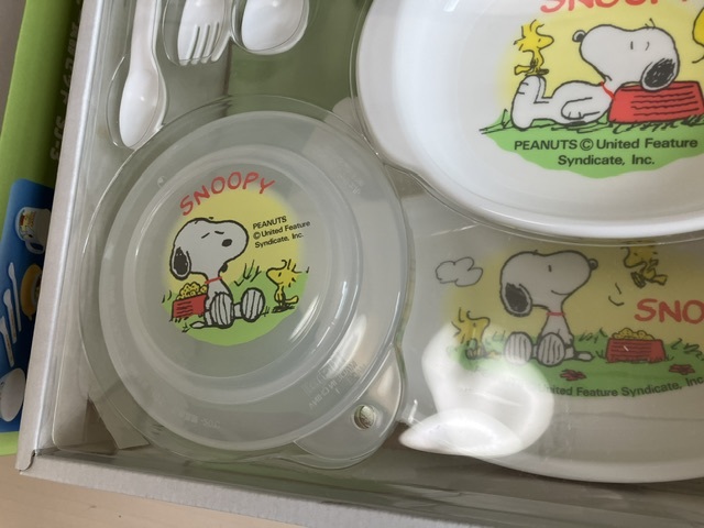 新品 ベビー食器セット スヌーピー SJ-3 SNOOPYの画像5