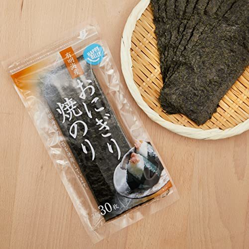 [ brand ] Happy Belly. paste rice ball onigiri for 3 cut 30 sheets have Akira sea production 