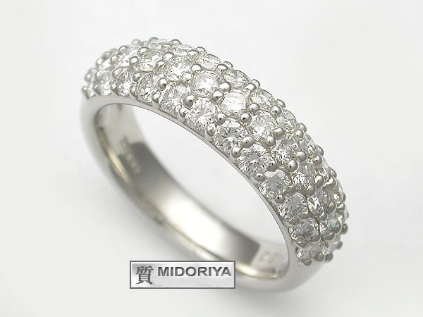 上品スタイル 【緑屋質屋】特選ジュエリー ダイヤモンドリング 1.50ct Pt900【中古】 プラチナ台