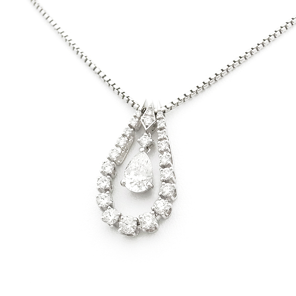 [ green shop pawnshop ] Mikimoto diamond pendant necklace 4WAY necklace K18WG[ used ]