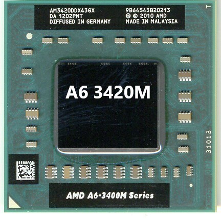 AMD A6-3420M 1.5GHz 4MB 400MHz DDR3-1333 35W AM3420DDX43GX_画像1