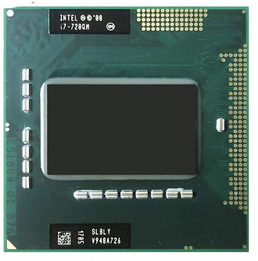 Intel Core i7-720QM SLBLY 4C 1.6GHz 6MB 45W Socket G1_画像1