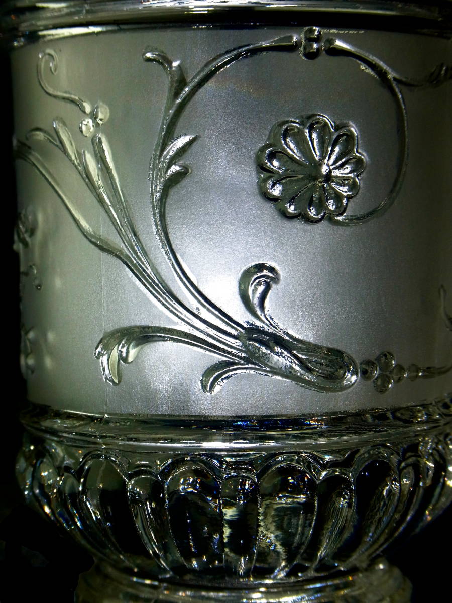 稀少 OLD BACCARAT オールドバカラ 鳳凰 ルネサンス Renaissance depoli 重厚ゴブレ グラス 上質クリスタル アンティークの画像2