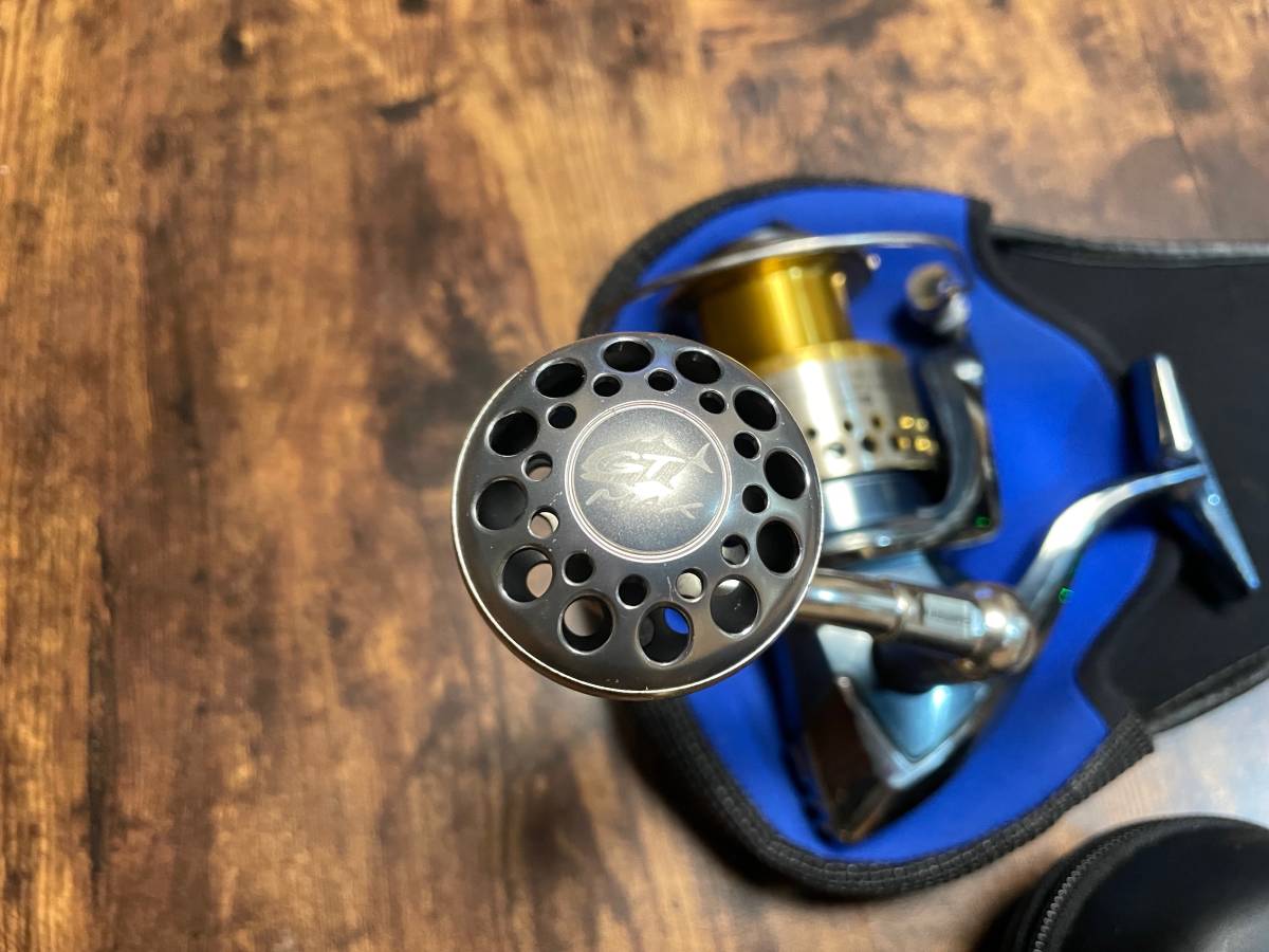 名機シマノ 01ステラ SW6000HG SHIMANO STELLA 社外ハンドルノブ 純正