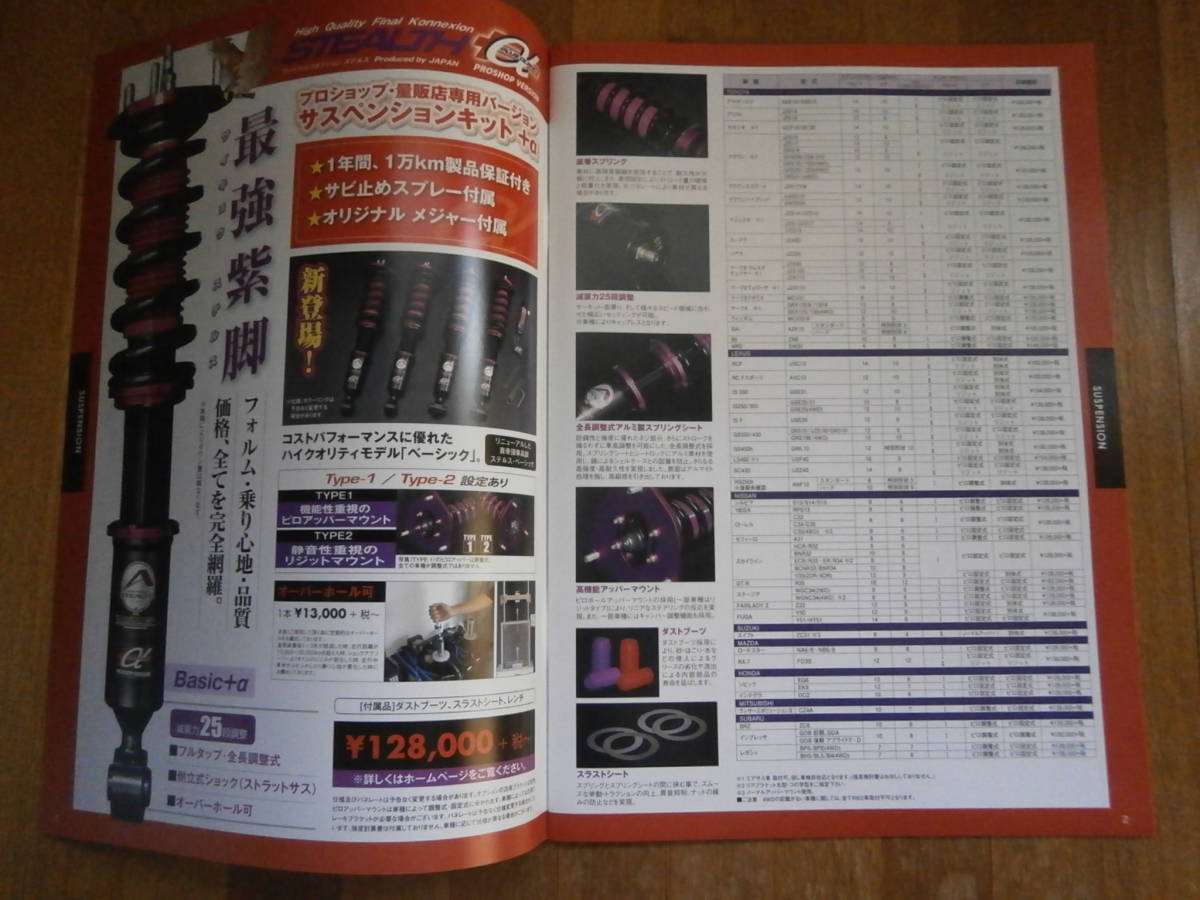 FINAL KONNEXION ファイナルコネクション　2018年　製品カタログ　パーツ　サスペンション　ホイール_画像2