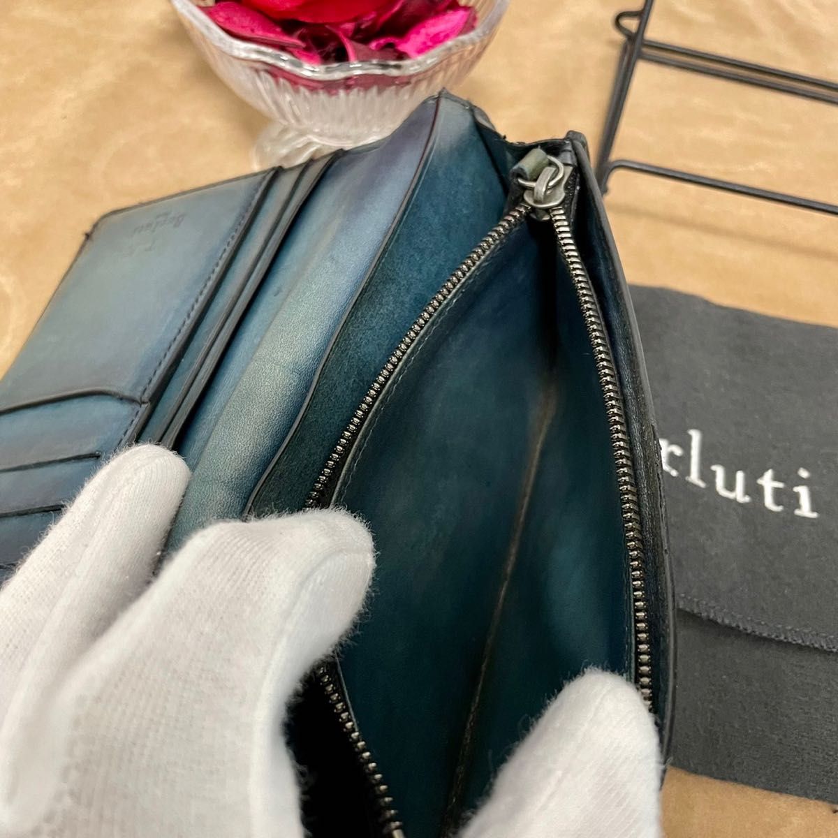 □ベルルッティ□カリグラフィBerluti エベネ♪長財布♪美品♪希少