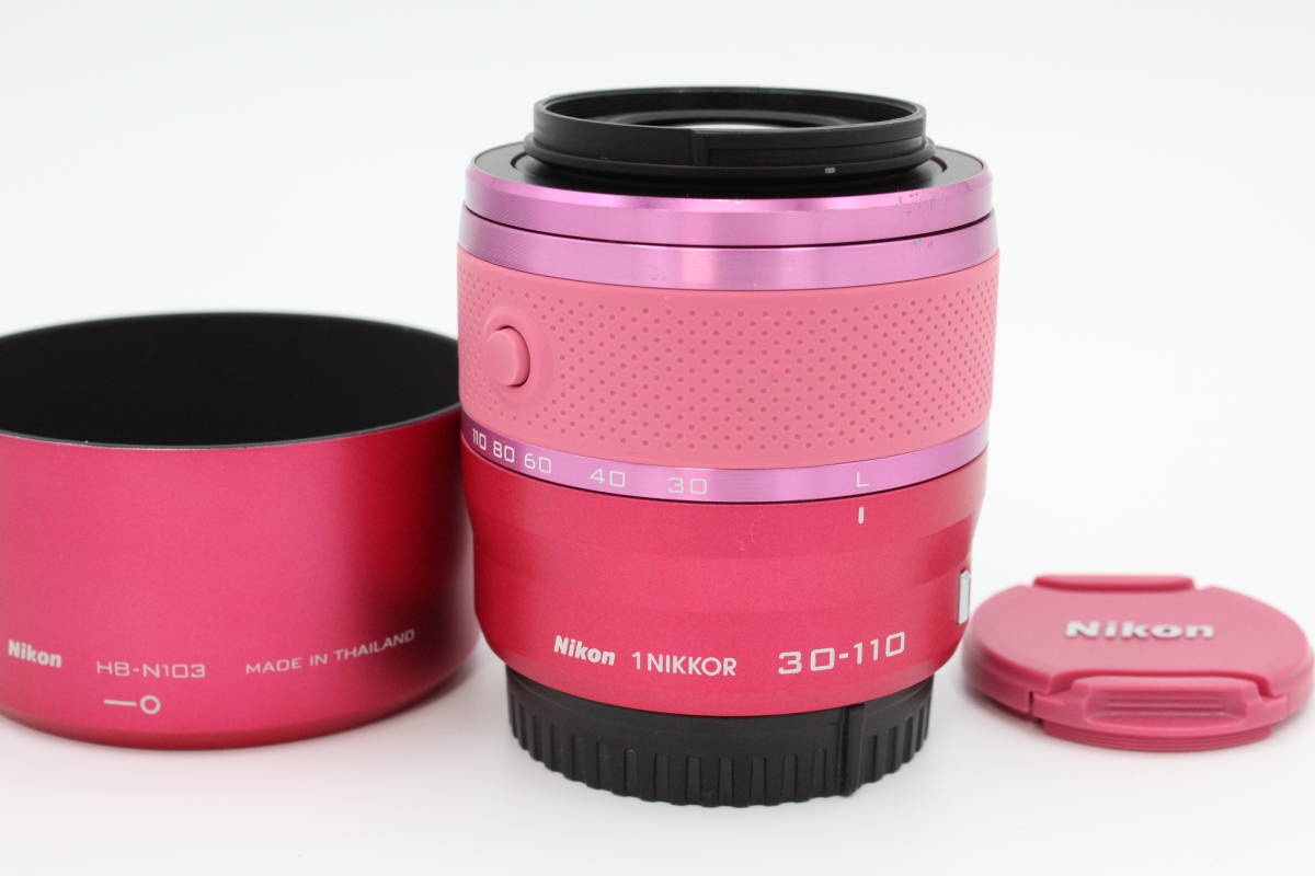 【並品】Nikon ニコン 1 NIKKOR VR 30-110mm F3.8-5.6 ピンク #LE2023702