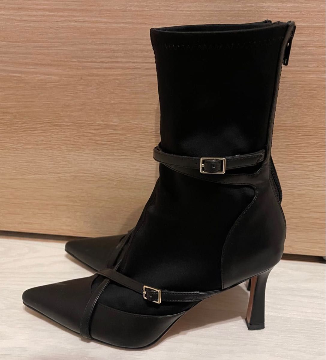 herlipto Double Belt Ankle Boots Black 38&mule | www